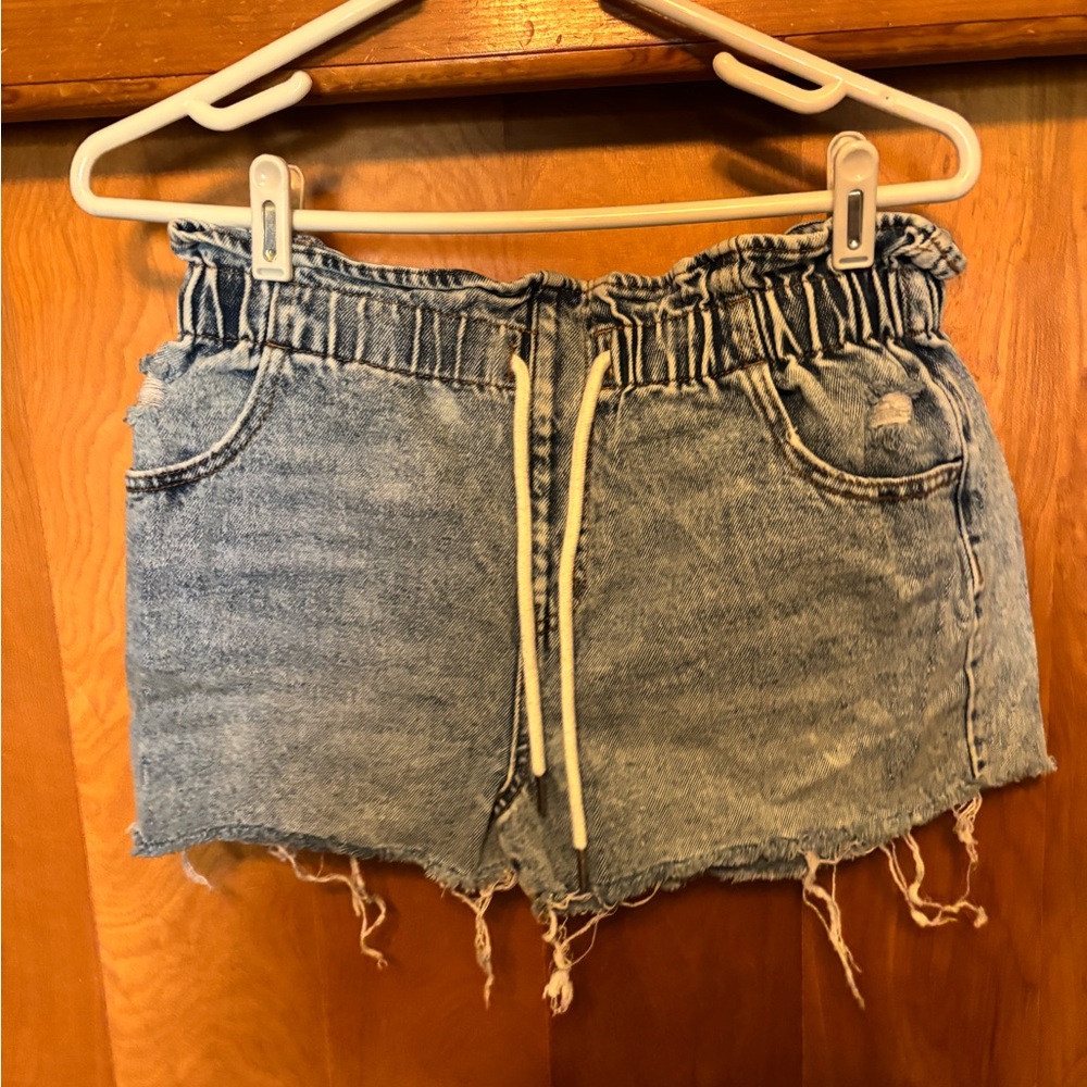 Wild Fable Blue Jean Shorts Distressed Cut-Off